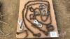 21&rsquo; of logging chain w/ hooks on both ends, (6) Clevis, (Pallet P)