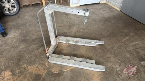 Pallet mover attachment for trailer (aluminum)