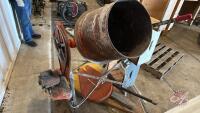 Cement mixer and Patty press