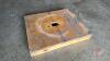 Lid (wax dipped, with square hole) - 2