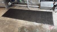 Rubber mats (2)3x5 (1) 10x3 (sells as a lot)