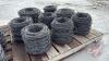 Pallet with 8 rolls of used barbed wire (assorted size rolls) pallet (B) - 2