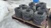 Pallet with 8 rolls of used barbed wire (assorted size rolls) pallet (A) - 2