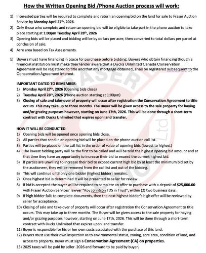 HOW THE BIDDING PROCESS WILL WORK