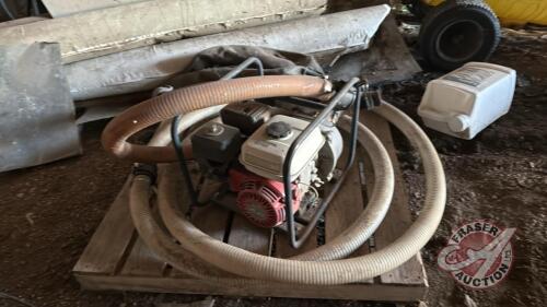 Honda 4hp water pump with hose