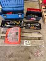 Tool boxes with assorted tools (Pallet XX)
