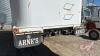 1989 Arne&rsquo;s 24&rsquo; tandem axle end dump gravel trailer, SAFETIED, VIN# 2A9072423KA003826 ,OWNER: Fingas Farms LTD, **SAFETIED**, SELLER: FRASER AUCTION LTD ____________________________________*TOD* - 6