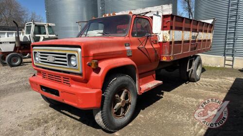 1976 Chev C60 single axle Grain Truck, VIN# CCE616V134177, 41,386 kms showing, OWNER: Fingas Farms Ltd, SELLER: FRASER AUCTION_________________________________________TOD