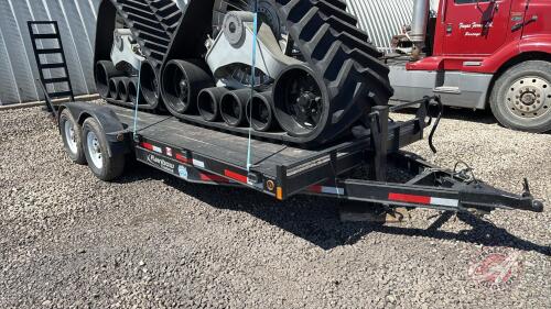 2019 18&rsquo; Rainbow tandem axle flat deck bumper hitch trailer, VIN# 2RGBE1826K1002370 , OWNER: Fingas Farms LTD , SELLER: FRASER AUCTION LTD _______________________________