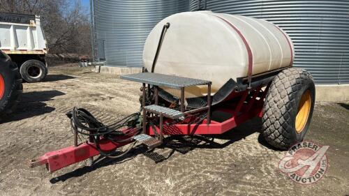 Farm built 1200-gal liquid fertilizer caddy