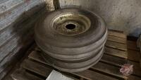 BF GoodRich 7.50-16 3 rib implement tires on 6 bolt rims