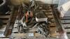 Pallet of Tow Ropes, Chain , Bear Traps, Load binders and 3 ton chain hoist