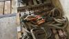 Pallet of Tow Ropes, Chain , Bear Traps, Load binders and 3 ton chain hoist - 3