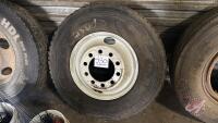 11R22.5 HandKook Semi Tire on steel rim