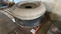 12.4X30 Single Rib Tires on 10 Bolt Steel Rims