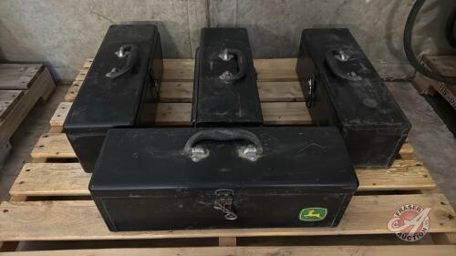4 John Deere Toolboxes