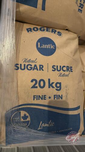 pallet of 55 bags of sugar (Bid is per bag)