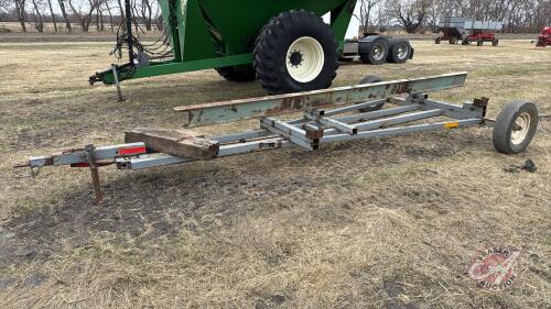 Farm built pickup header transport.was used for JD 615P