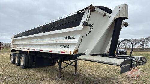 1999 30&rsquo; Midland XL3000 Triple Axle Gravel Trailer, VIN# 2MFB2R506XR000601, OWNER: Dean L Rey , SELLER: FRASER AUCTION___________________________________________________*SAFTIED* *TOD*