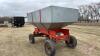 Kendon approx 150 bus Galvanized gravity box on 4-wheel farm wagon - 4