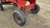 Kendon approx 150 bus Galvanized gravity box on 4-wheel farm wagon - 5