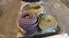 Pallet C water hose (7) rolls of 3&rdquo; (1) roll of 4&rdquo;