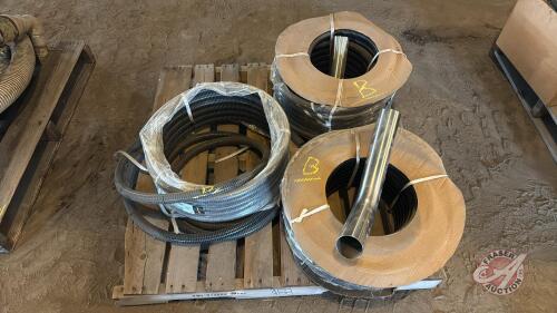 Pallet B 1&rdquo; air seeder hose and Stainless tubes
