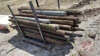 F69 Used Fence Posts (Approx 55) various sizes so sells as a lot