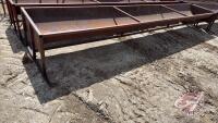 F68 Metal 15 1/2' Metal Feed Trough (A)