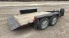 F48 1995 12' Tandem Axle Flat Deck Trailer, VIN# N/A, OWNER: Linden L Zinn, SELLER: Fraser Auction_______________________________*TOD* - 5