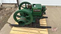 F47 McCormick - Deering 1 1/2 hp Stationary Engine (Hand crank and brass oiler in shed)
