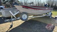 F98 17' Sylvan fishing boat (S/N SYLO-16974840) with EZ loader trailer, VIN# 1ZEADKKC62A010750, OWNER: Juan Wall Rempel, SELLER: FRASER AUCTION LTD _______________________________*TOD & KEY* PST# 357140-8