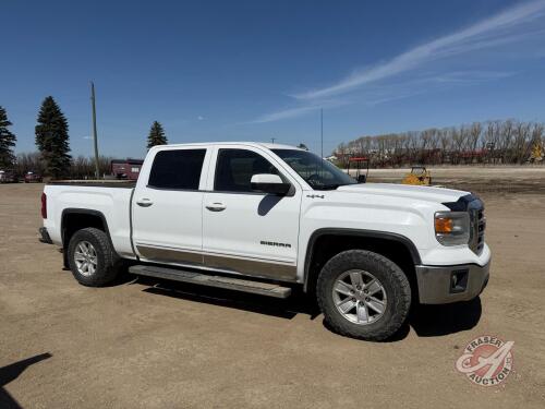 F86 2015 GMC Sierra 1500 SLE, 240,254 showing, VIN# 3GTU2UECXFG377638, **SAFETIED**, OWNER: 351 Auto Inc., SELLER: FRASER AUCTION SERVICE LTD _______________________________*TOD, SAFETEY, & KEYS*