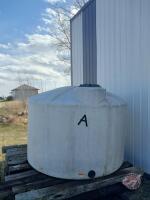 1250-gal poly tank (A)