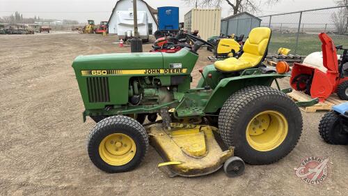 F35 John Deere 650 Tractor, S/N 002365 (KEYS)