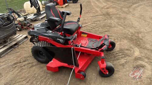 F96 60" Gravely ZTXL zero turn mower, S/N 030818 (MANUAL IN OFFICE) **KEY** New only has 7 hours