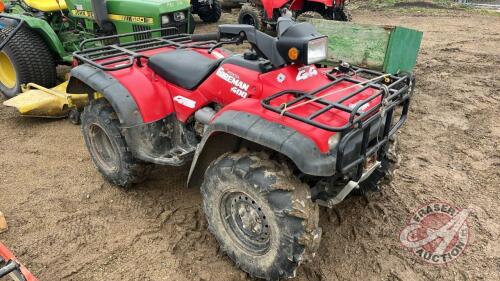 F56 1997 Honda Foreman 400 ATV VIN# 478TE2024VA203060 *TOD* (KEYS)