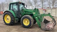 F67 John Deere 6420 MFWD Tractor, S/N 367936 (KEYS)