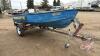 F163 14' MirroCraft Aluminum Boat, S/N 243249 (Boat), VIN# 3732296 (Trailer), OWNER: Trevor L Armstrong, SELLER: FRASER AUCTION SERVICE LTD___________________________________ *TOD + MANUAL IN OFFICE) PST# 357140-8