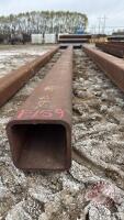 F159 7"X7"X1/2" Tube 24' Long