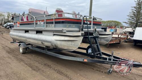 F244 20' Sun Tracker Bass Buggy pontoon boat, VIN# 4PGB929151L010972, OWNER: Gearld R Tack, SELLER: FRASER AUCTION SERVICE LTD_________________________________ *TOD* (KEY)