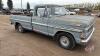 F215 1970 Ford 100 Ranger truck, ODO not readable, VIN# F10YRH17207, OWNER: Cale J Lewis, SELLER: FRASER AUCTION SERVICE LTD_________________________________________*TOD* (KEYS) - 5