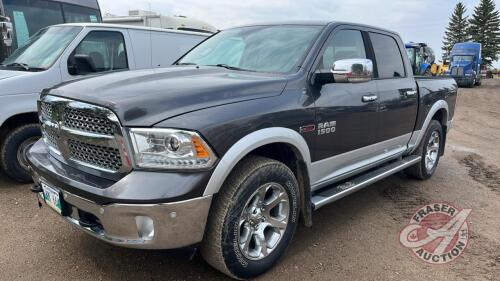 F207 2015 Dodge Ram 1500 Laramie, 298,022 showing, VIN#1C6RR7NM4FS609002, OWNER: Wade T Unrau, SELLER: FRASER AUCTION SERVICE LTD______________________________________________*TOD* (KEYS)