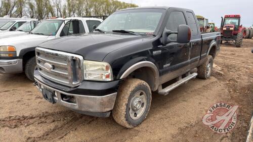 F192 2006 Ford F350 FX4 Truck, 345,204 showing, VIN# 1FTWX31P66EC66220 OWNER: Leon A Taylor, SELLER: FRASER AUCTION SERVICE LTD______________________________________________*TOD* *SAFETIED* (KEY)