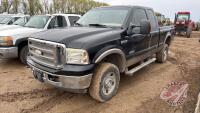 F192 2006 Ford F350 FX4 Truck, 345,204 showing, VIN# 1FTWX31P66EC66220 OWNER: Leon A Taylor, SELLER: FRASER AUCTION SERVICE LTD______________________________________________*TOD* *SAFETIED* (KEY)