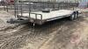 F223 1999 24' tandem axle bumper hitch utility flat deck trailer, VIN# SK401015200 , OWNER: Bradley Barlow, SELLER: FRASER AUCTION SERVICE LTD______________________________________________*TOD*