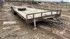 F223 1999 24' tandem axle bumper hitch utility flat deck trailer, VIN# SK401015200 , OWNER: Bradley Barlow, SELLER: FRASER AUCTION SERVICE LTD______________________________________________*TOD* - 2