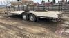 F223 1999 24' tandem axle bumper hitch utility flat deck trailer, VIN# SK401015200 , OWNER: Bradley Barlow, SELLER: FRASER AUCTION SERVICE LTD______________________________________________*TOD* - 4