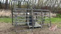 F212 NEW 10' 6 bar panel with 4' walk thru gate (E)