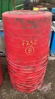 F232 13 plastic lick tubs (B) sell as a lot